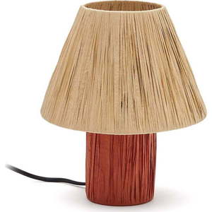 Stolní lampa v přírodní a terakotové barvě (výška 25 cm) Pulmi – Kave Home obraz