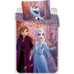 Bavlněné dětské povlečení na jednolůžko 140x200 cm Frozen "Sister Purple" – Jerry Fabrics obraz