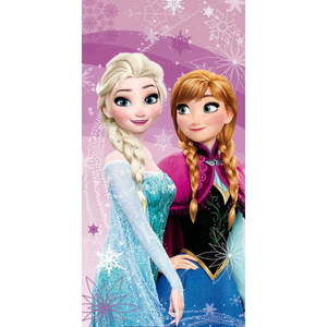 Bavlněná dětská osuška 70x140 cm Frozen "Pink-purple" – Jerry Fabrics obraz