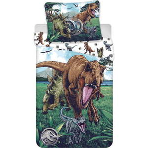 Bavlněné dětské povlečení na jednolůžko 140x200 cm Jurassic World "Trio" – Jerry Fabrics obraz