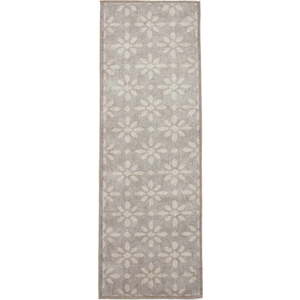 Světle šedý pratelný běhoun 61x170 cm Coral Light Grey – Think Rugs obraz