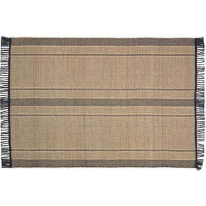 Oboustranný koberec z mořské řasy v černé a přírodní barvě 160x230 cm Brunilda – Kave Home obraz