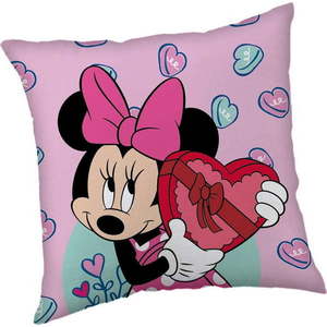 Fleecový dětský polštářek 40x40 cm Minnie "Purple" – Jerry Fabrics obraz