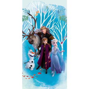 Modrá bavlněná dětská osuška 70x140 cm Frozen "Blue" – Jerry Fabrics obraz