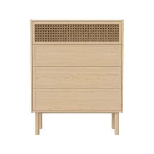 Komoda Cana, v. 113 cm, více variant - Bolia Varianta: bílý olejovaný dub obraz