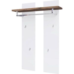 Novel ŠATNÍ PANEL, bílá, barvy dubu, dub, 91/135/25 cm obraz