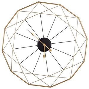 Ambia Home NÁSTĚNNÉ HODINY, černá, barvy zlata, 87 cm obraz