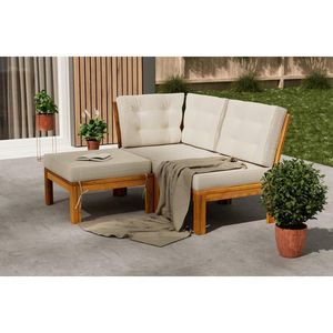 Ambia Garden ZAHRADNÍ SEDACÍ SOUPRAVA dřevo, textil obraz