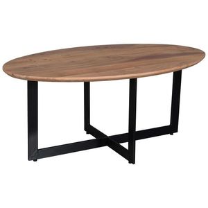 MID.YOU KONFERENČNÍ STOLEK, přírodní barvy, černá, dřevo, kov, 105/45/60 cm obraz