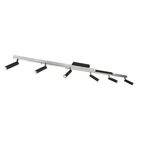 Trio Leuchten LED ZÁŘIČ, černá, barvy hliníku, teplá bílá, studená bílá, denní bílá, 180/23/8, 5 cm obraz