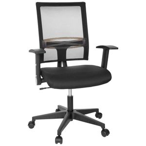 MID.YOU OTOČNÁ ŽIDLE, síťovina, plochá tkanina, černá obraz