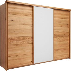 Linea Natura SKŘÍŇ S POSUVNÝMI DVEŘMI, dub, barvy dubu, bílá, 285/216/70 cm obraz