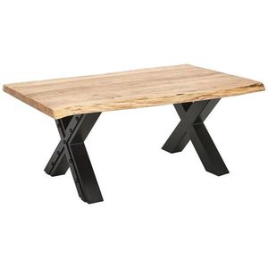 Ambia Home KONFERENČNÍ STOLEK, přírodní barvy, černá, dřevo, kov, 115/70/45 cm obraz