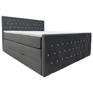 Livetastic POSTEL BOXSPRING, 140/200 cm, černá obraz