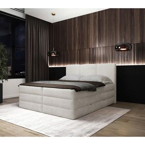 MID.YOU POSTEL BOXSPRING, 180/200 cm, bílá obraz