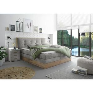Livetastic POSTEL BOXSPRING, 180/200 cm, světle šedá obraz