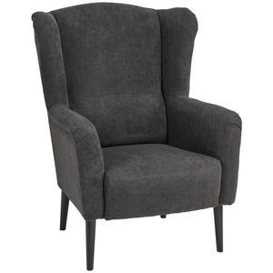 XXXL KŘESLO UŠÁK, textil, antracitová obraz