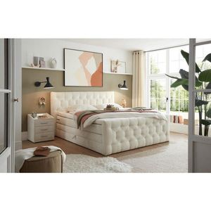 MID.YOU POSTEL BOXSPRING, 180/200 cm, krémová obraz
