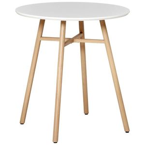 MID.YOU JÍDELNÍ STŮL, bílá, barvy dubu, 70/75/70 cm obraz