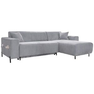 MID.YOU ROHOVÁ SEDAČKA, textil, světle šedá obraz