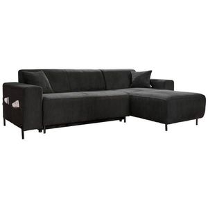 MID.YOU ROHOVÁ SEDAČKA, textil, tmavě šedá obraz