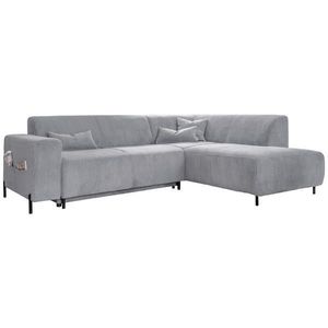MID.YOU ROHOVÁ SEDAČKA, textil, světle šedá obraz