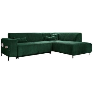 MID.YOU ROHOVÁ SEDAČKA, textil, tmavě zelená obraz