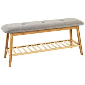 Xora LAVICE S BOTNÍKEM, šedá, přírodní barvy, 100/44/30 cm obraz