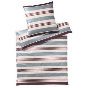 Yes for bed POVLEČENÍ, makosatén, šedá, vínově červená, 155/200 cm obraz