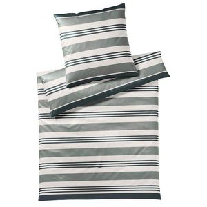 Yes for bed POVLEČENÍ, makosatén, šedá, zelená, 135/200 cm obraz