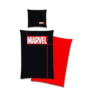 Marvel POVLEČENÍ PRO MLÁDEŽ, renforcé, červená, černá, bílá, 155/220 cm obraz
