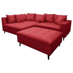 MID.YOU ROHOVÁ SEDAČKA, textil, červená obraz