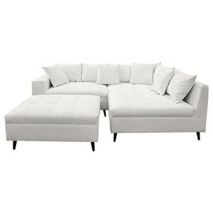MID.YOU ROHOVÁ SEDAČKA, textil, světle šedá obraz