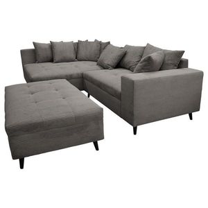 MID.YOU ROHOVÁ SEDAČKA, textil, šedá obraz