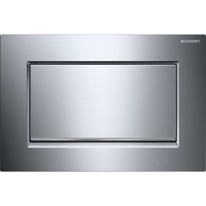 GEBERIT Sigma30 Ovládací tlačítko splachování, chrom/kartáčovaný chrom 115.893.KY.1 obraz