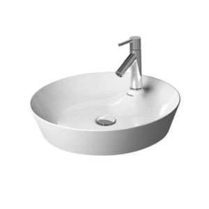 DURAVIT Cape Cod Umyvadlo na desku, průměr 48 cm, bez přepadu, s otvorem pro baterii, DuraCeram, bílá 2328480000 obraz