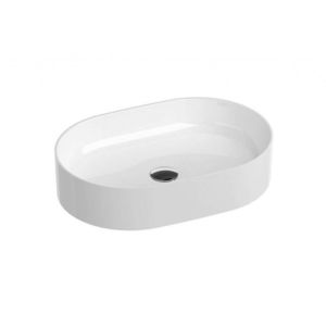 RAVAK Ceramic Umyvadlo na desku 55x37 cm, bez přepadu, bílá XJX01155001 obraz