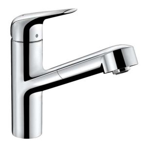 HANSGROHE Focus M42 Dřezová baterie M427-H150 s výsuvnou sprškou, chrom 71814000 obraz