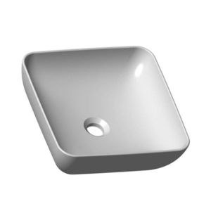 RAVAK UNI Umyvadlo na desku Uni 380 S Slim, 38x38 cm, bílá XJX01138001 obraz