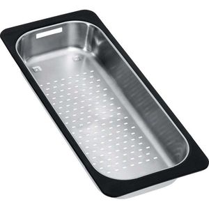 FRANKE Příslušenství Odkapávací miska pro dřezy, 183x433x64 mm, nerez/černý plast 112.0175.520 obraz