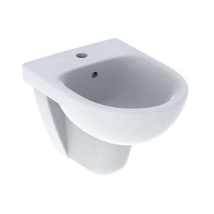 GEBERIT Selnova Compact Závěsný bidet, otvor pro baterii, bílá 500.368.01.7 obraz