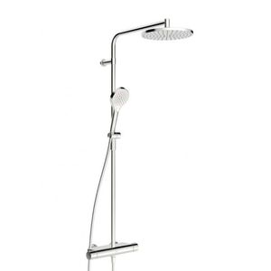 HANSA Viva Sprchový set s termostatem, průměr 25 cm, 3 proudy, chrom 65159201 obraz