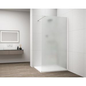 POLYSAN ESCA WHITE MATT jednodílná sprchová zástěna k instalaci ke stěně, matné sklo, 1500 ES1115-03 obraz