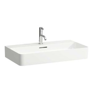 Laufen VAL Umyvadlo, 75x42 cm, s přepadem, otvor pro baterii, bílá H8102850001041 obraz