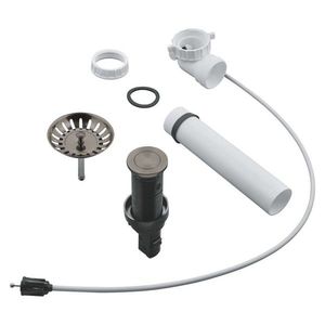 GROHE Odtokové soupravy Odtoková souprava pro dřez, kartáčovaný Hard Graphite 40986AL0 obraz