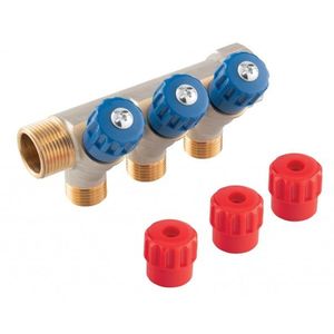NOVASERVIS Sanitární rozdělovač 3/4"x1/2", 4-cestný RDW200400 obraz