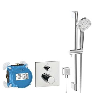 IDEAL STANDARD CeraTherm Sprchový set s termostatem pod omítku, s tělesem, 3 proudy, chrom A7599AA obraz