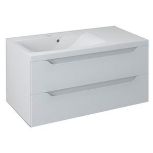 SAPHO WAVE umyvadlová skříňka 89, 7x45x47, 8cm, levá, bílá WA092-3030 obraz