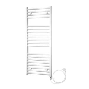 Mereo Otopný žebřík rovný 450x1690 mm, bílý, elektrický MT03E obraz