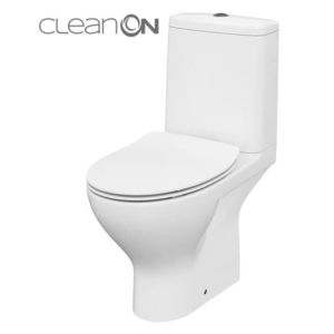 CERSANIT WC KOMBI MODUO 43 cm 671 011 3/5 CLEAN ON, SEDÁTKO SLIM DUROPLAST-SOFT CLOSE K116-032 obraz